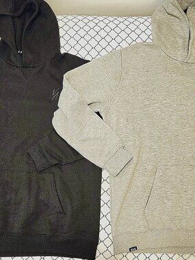 2 Rival Branded Hoodie Sweatshirts Size Large & XL NEW Minimal Logo